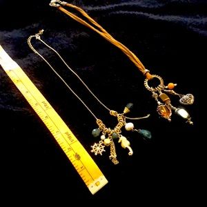 Necklace set of two.